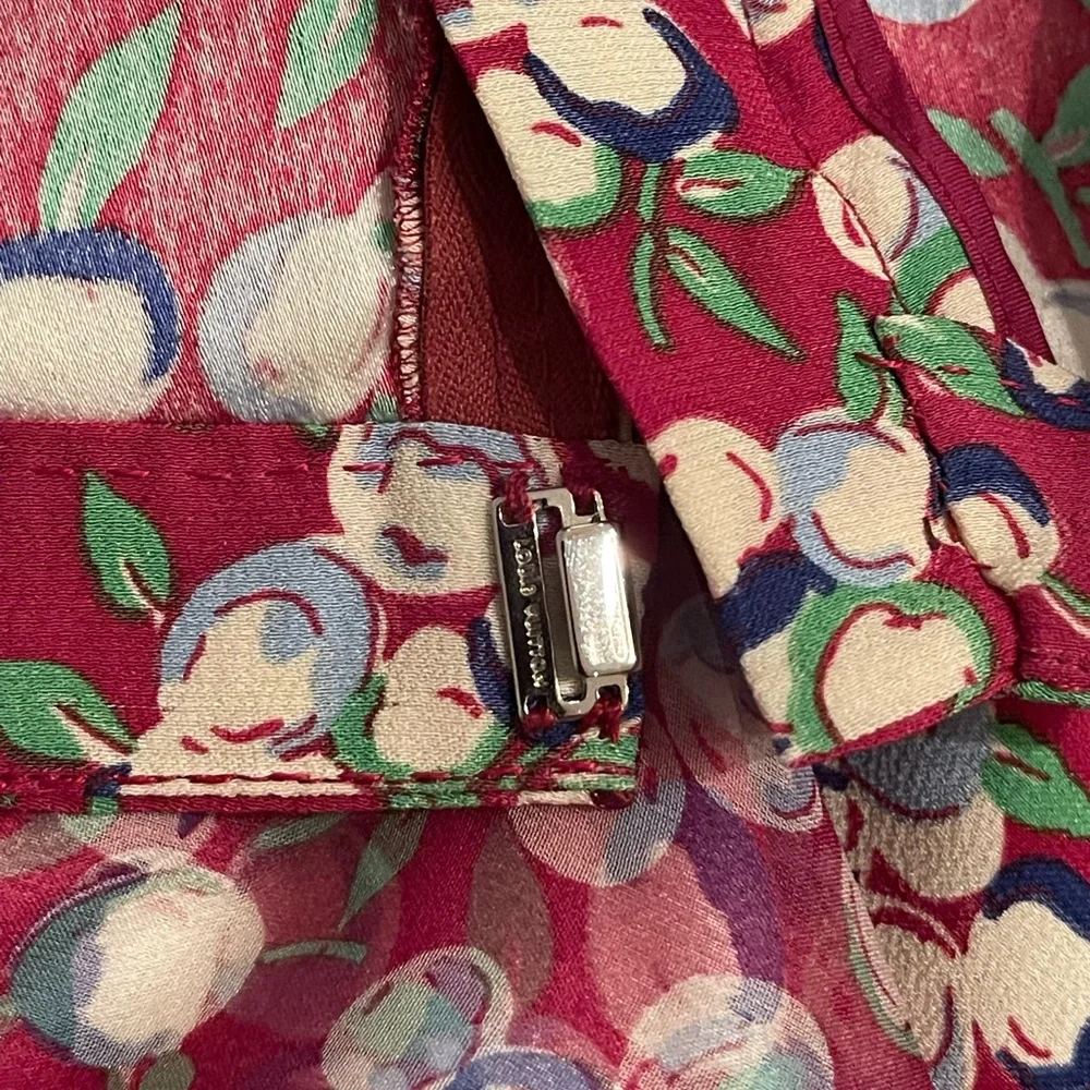 Authentic Louis Vuitton 2005 Runway Collection Cherry Berry Print Ruffle Skirt❣️ - Picture 11 of 13